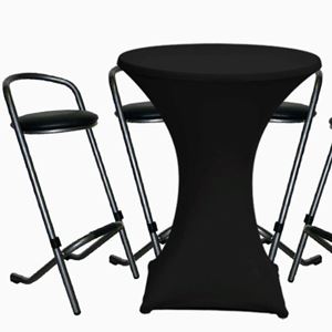 Statafel 85X105 plus 4 krukken