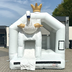 Springkussen Combifun Wit Wedding (Binnenkort Beschikbaar)