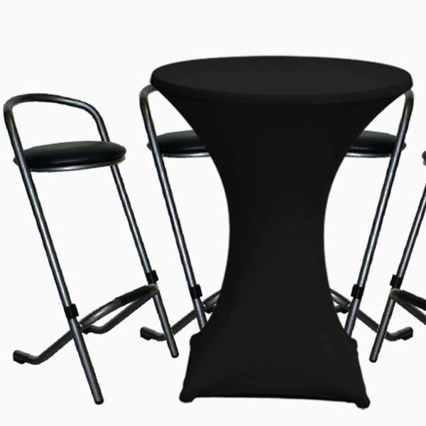 Statafel 85X105 plus 4 krukken